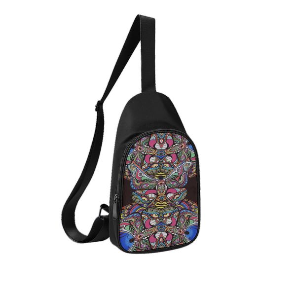 

diy custom men's chest bags women's shoulder bags chest bags cartoonish clovely production of personalized exclusive custom couple