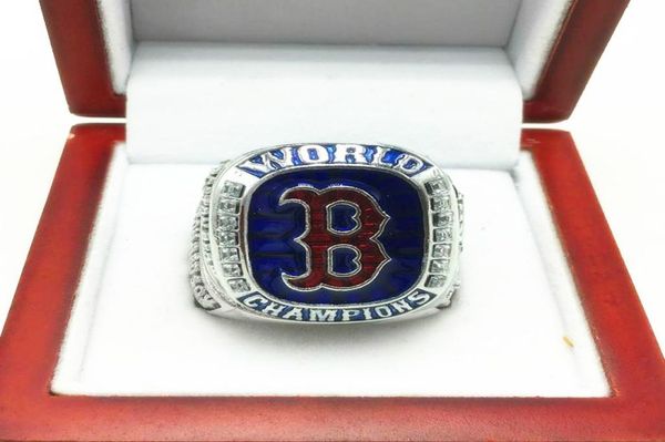 

whole 2019 boston baseball redsox champions championship ring with wooden display box souvenir fan gift7814323, Golden;silver