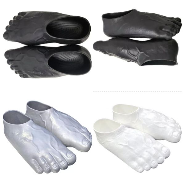 

imran potato caveman slippers white grey black bigfoot shoes