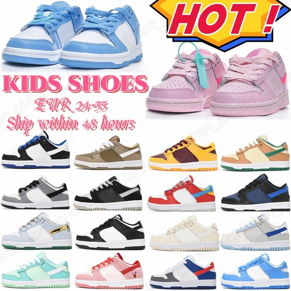 

kids shoes sneakers sb kids toddlers university blue white black youth childrens triple pink panda size 24-25ffdu#, Black;red