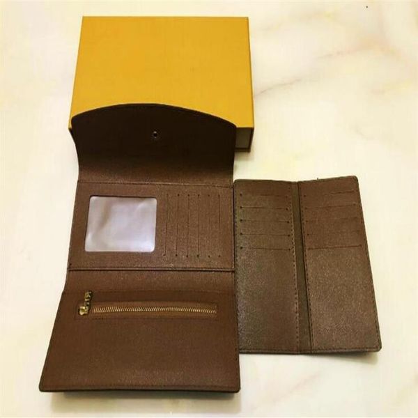 

fashion 2pcs set sarah fold wallet the most stylish way carry around money cards coins leather purse card holder long business wal3068, Red;black