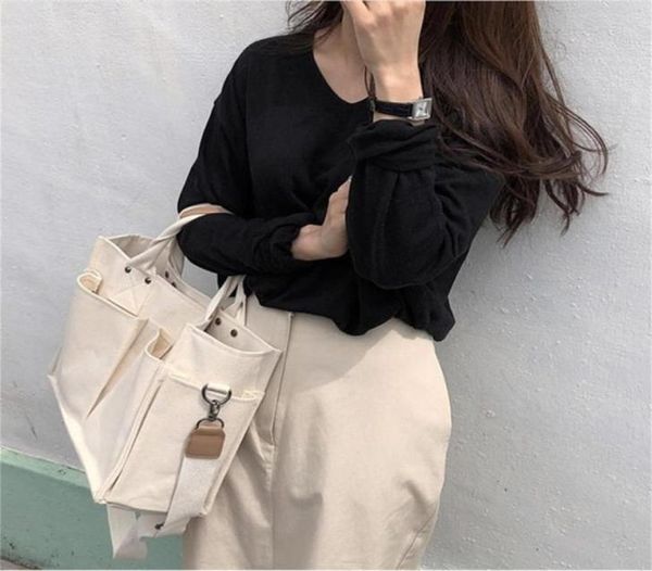 

casual canvas rge capacity totes women handbags designer wide strap shoulder crossbody bags dy shopper bag female big purses64969991446640