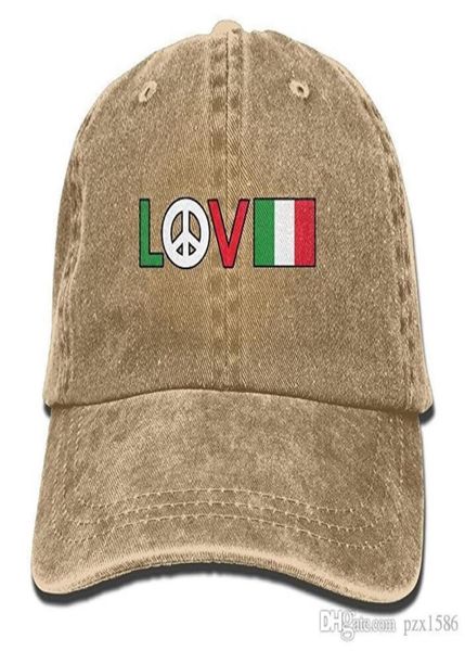 

pzx baseball cap for men and women peace symbol italian flag men039s cotton adjustable jeans cap hat multicolor optional6957413, Blue;gray
