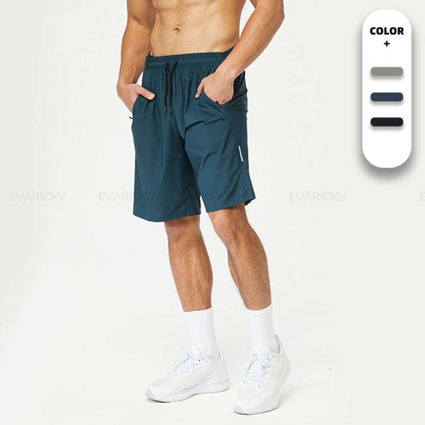 

sport lu lu mens running casual gym clothing men shorts de hombre summer gym loose casual men's basketball shorts with zipper pockets g