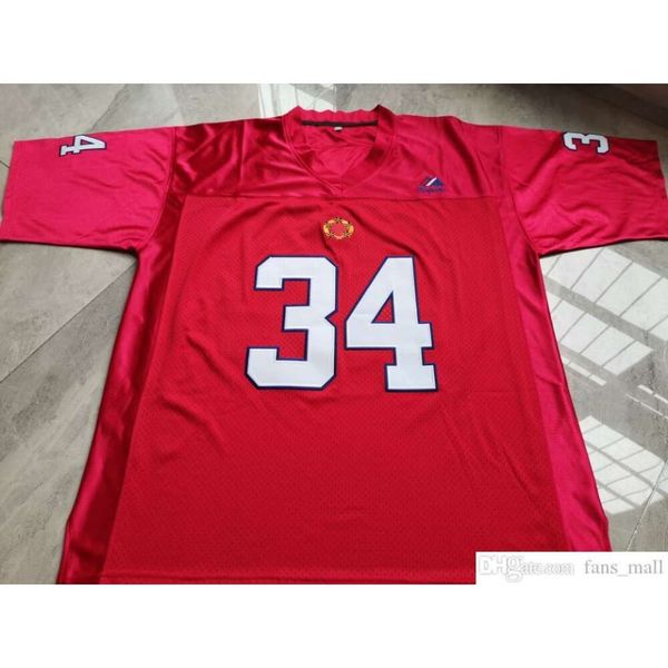 

custom men youth women vintage usfl new jersey generals 1980s herschel walker college jersey size s-5xl or custom any name or number jersey, Black