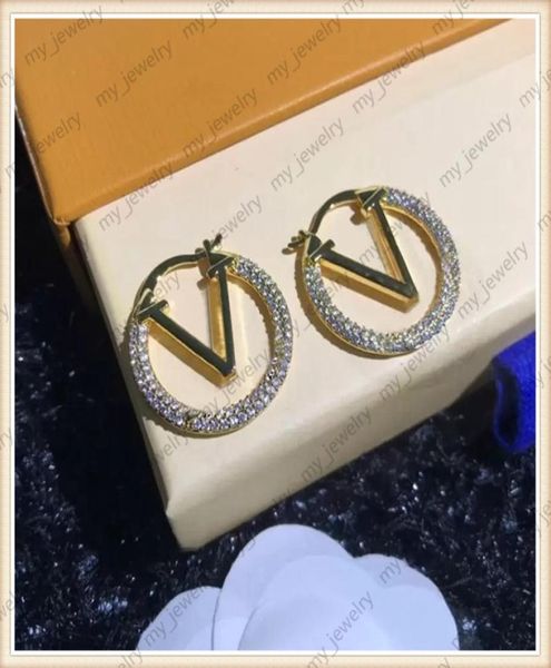 

11 styles womens big circle simple earrings hoop earrings for woman luxurys earrings brands gold ear stud des boucles8548697, Golden;silver