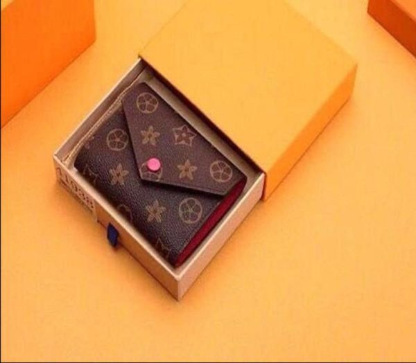 

luxurys designers wallets purse bag fashion short victorine wallet embossed monograms empreinte classic pallas card h6698838, Red;black