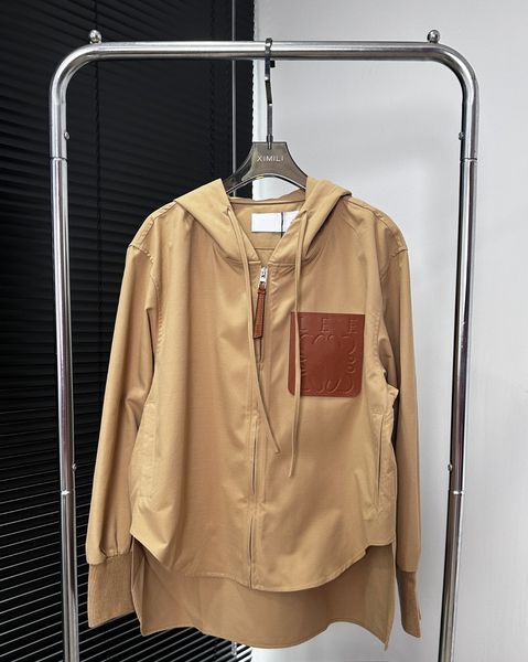 

women's jackets designer fall hooded short trench coat, Black;brown