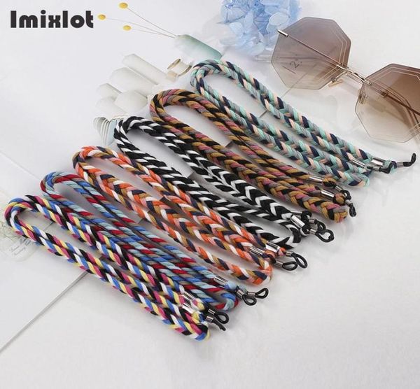

1pc retro braided sunglasses lanyard strap thick eyeglass glasses chain cord holder spectacles reading glasses ropes for men9977023