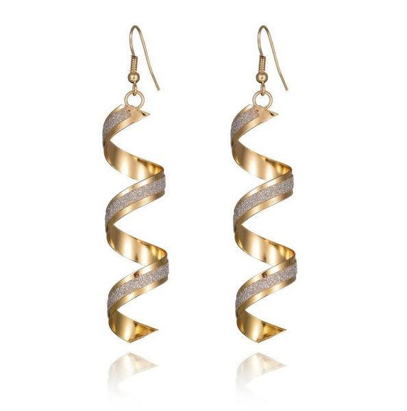 

fashion punk women frosted earring lady girl dangle earrings charm jewelry valentine039s day gift silver gold black 3 col1904536