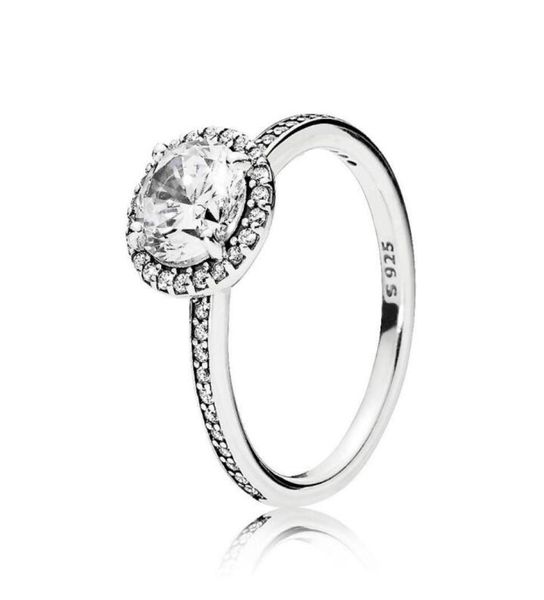 

s925 sterling silver ring female classic four-claw round zircon couple ring suitable for girls style wedding ring engagement jewelry6573412