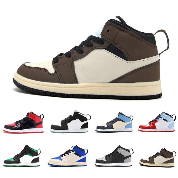 

kids basketball shoes toddlers shoe unc blue white black red grey olive child preschool ps athletic tod chaussures trainer sneaker for child