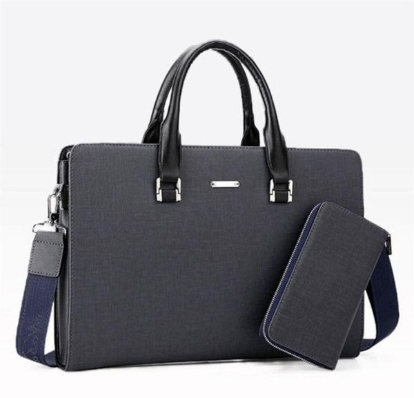 

business men briefcase casual 14 inch travel lapfor man shoulder messenger bag male office handbag waterproof hand bags262i1145945