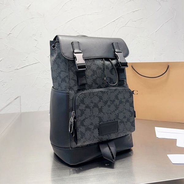 

backpack designer backpack luxury bag letter design leather material large capacity bag temperament hundred shoulder bag dust bag