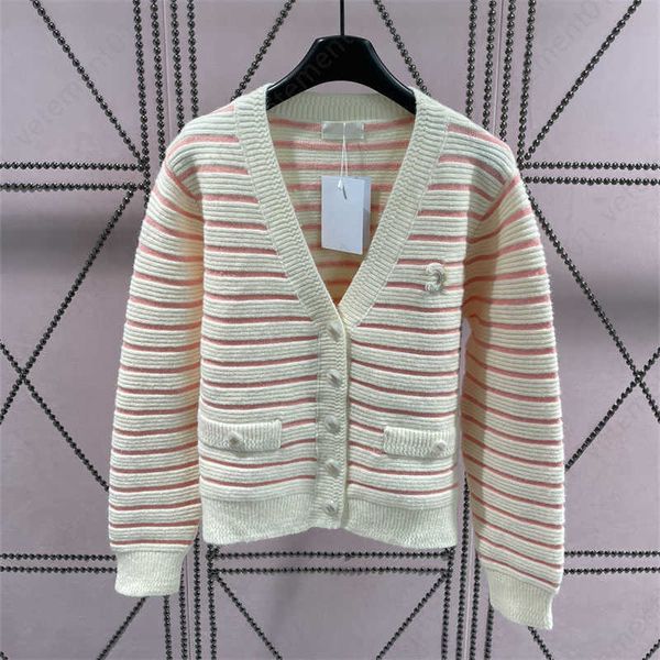 

designer sweaters womens knitted sweater jacket striped colorblock v-neck buttoned long sleeve cardigan women sweater, White;black