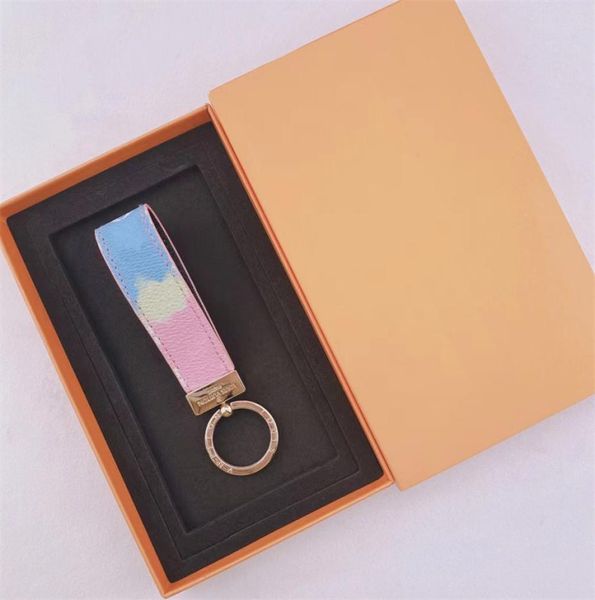

with box fashion designer key rings keychains decoration pattern leather car key chains8385751, Silver
