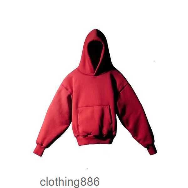 

men's hoodies designer kanyes the perfect hoodie wests klein blue pullover hoodys tripartite co-branded men hooded jumper yzys fashion, Black