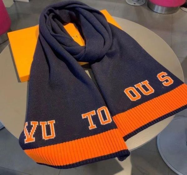 

designer scarf luxury letters winter scarf mans womens cashmere scarves very soft warm simple fashion nice1351500, Blue;gray
