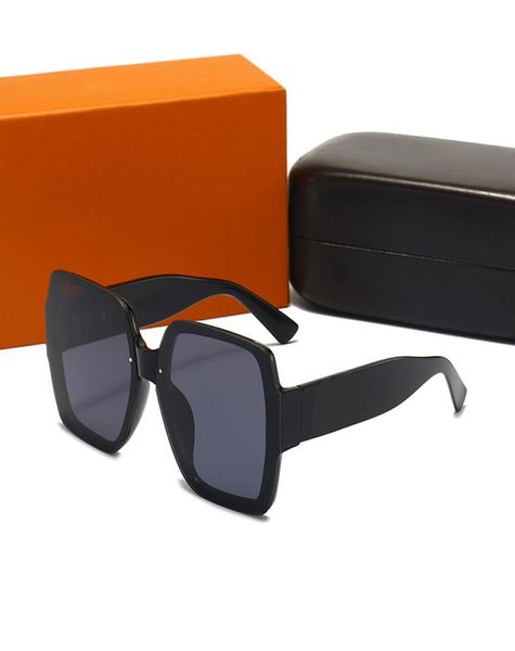 

sunglasses square frame oversized designer uv 400 glasses vintage retro womens vacation ins accessories with box7671221, White;black