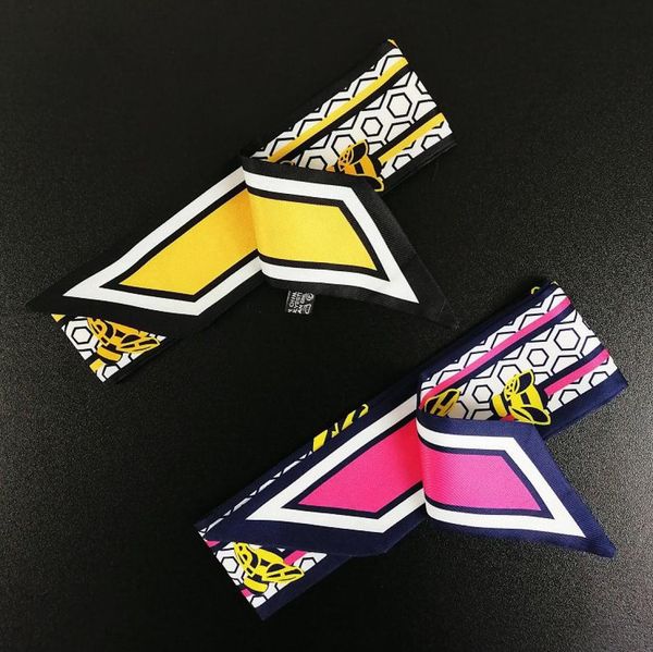 

design scarves painter women small silk scarf ribbon neckerchief waistband hand bag neck scarves wraps5947507, Blue;gray