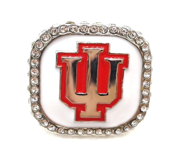

indiana hoosiers ring fan gift whole drop 0126951232, Slivery;golden