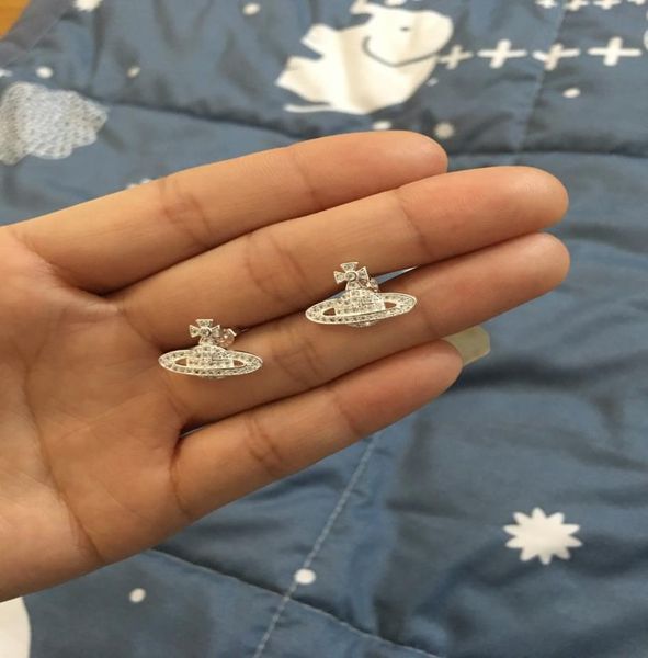 

2021 new arrival sputnik planet silver ladies rhinestone orbit earrings jewelry gift to love girlfriend 20215226754, Golden;silver