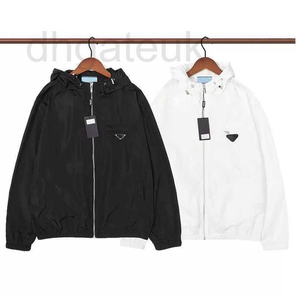 

men's jackets designer mens jackets pr jacket leather motorcycle triangle badge high-end men's and women's black white with, Black;brown