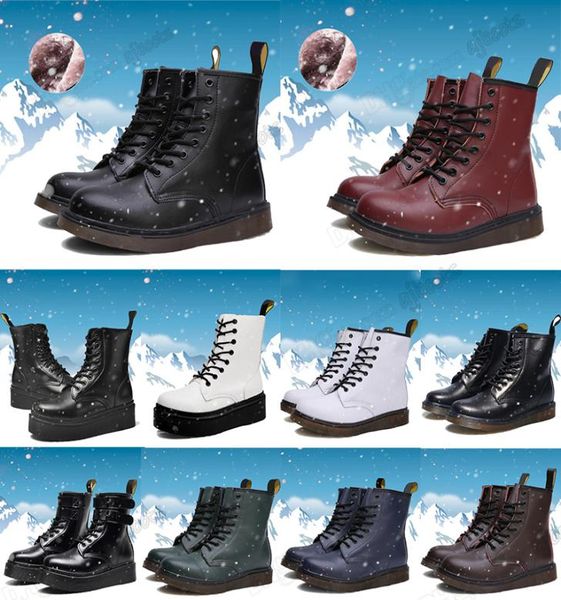

men women dc boots smooth leather oxford winter shoes 1460 1461 ankle half black white mens fashion platform snow boot eur 35451953517