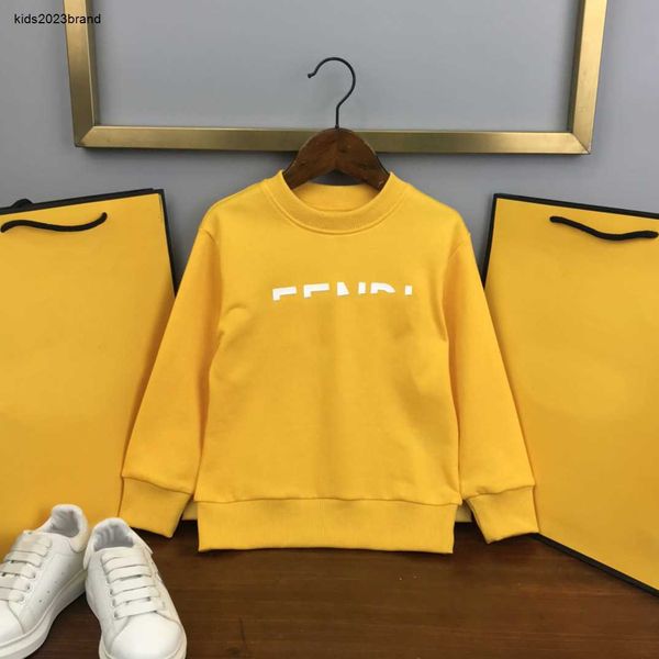 

baby clothes designer kids hoodies long sleeved sweater for boy size 100-150 cm chest letter print round neck sweatshirts sep01, Black