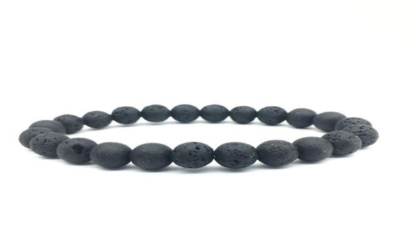 

8mm black lava stone beads bracelet diy lava rock essential oil diffuser bracelet for women6188318