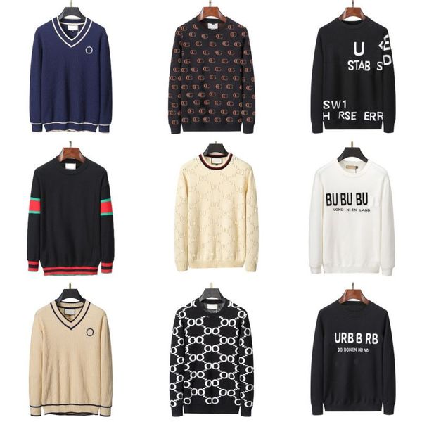 

mens designer sweaters chest embroidered badge logo mens hoodies womens sweaters sweatshirts couple models size m-3xl new fashion clothes, Black;brown