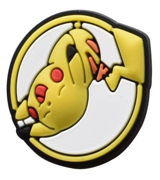 

yellow cartoon shoe charms pvc soft rubber shoecharms buckle wristband decoration accessories xmas gift 12styles6357846, White;pink