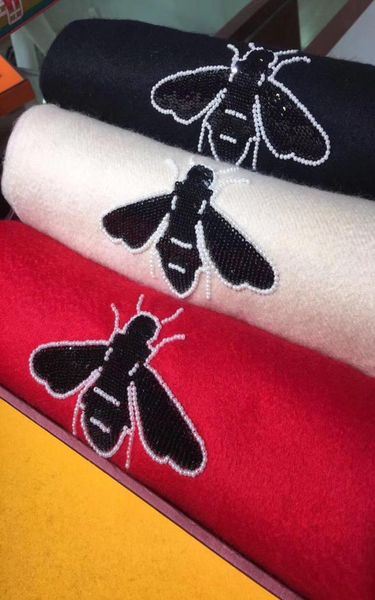 

2020 fashion winter embroidery scarf luxury women and men two side black red cashmere scarfs designer scarves and shawls gift4430548, Blue;gray