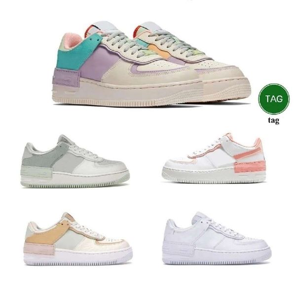 

designer casual shoes af1 platform mens trainers for men airforce one women shadow triple white magic flamingo frost wheat with sports sneak, Black
