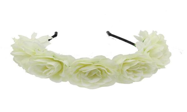 

fashion bohemia bride women headband headpiece flower crown hair band wedding headhair floral headband garland princess wreath tia5133769, Silver