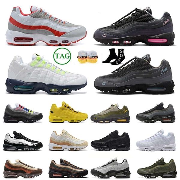 

95s new 95 men women running shoes airs95 triple black white aegean storm corteizies pink beam obsidian neon laser gutta green midnight navy