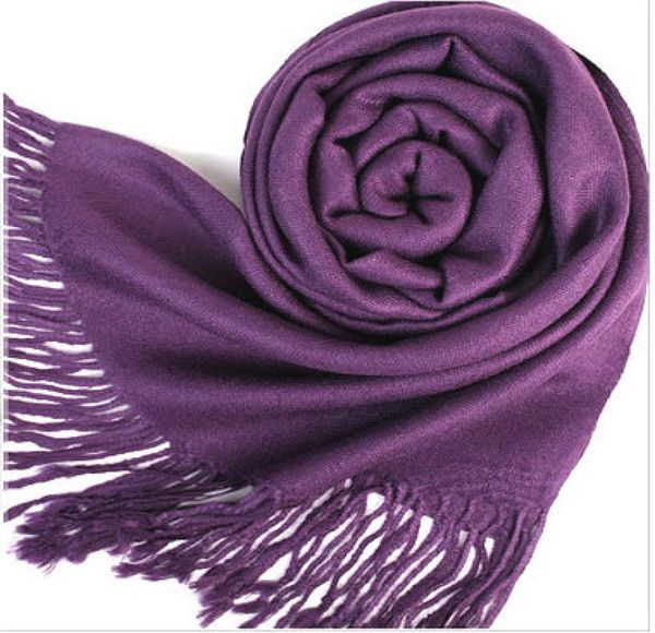 

10pcslot 40colors pashmina cashmere solid shawl wrap women039s girls ladies scarf soft fringes solid scarf4551290, Blue;gray