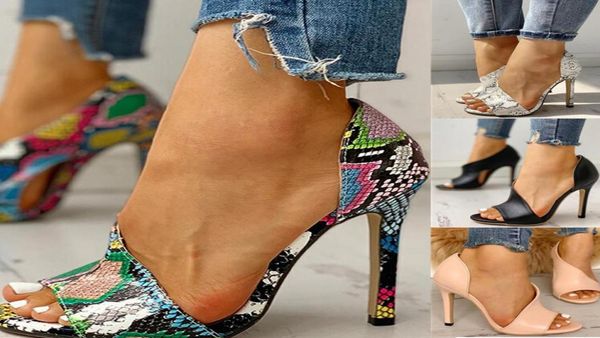 

women pumps new shoes high heels ladies party stiletto enlargers female silver wedding snake print heels zapatos ui lj28402086, Black