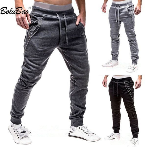 

mens pants bolubao outdoor casual men solid color slimfit design selling fashion 230905, Black
