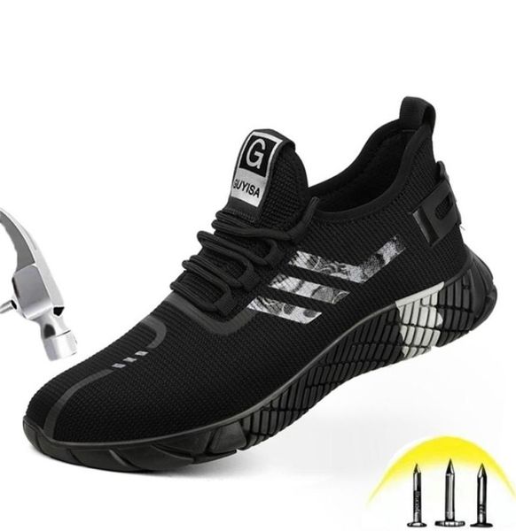 

safety shoes mens antismashing antipiercing steel toe lightweight rubber sole wearresistant outdoor protection work footwear y20096120283, Black;brown