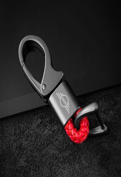 

keychains car styling leather metal emblem key ring keychain for mini cooper s f56 r56 r53 r50 accessories with logo ring125041844948, Silver