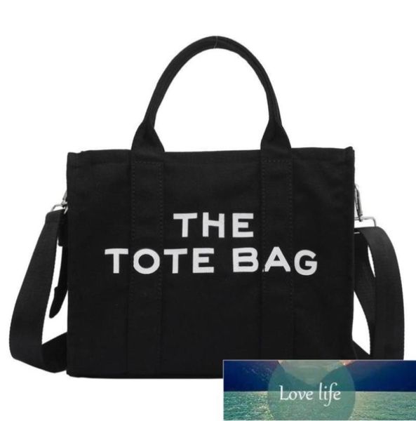 

large fashion tote bags simple shoulder bag canvas women cloth shopper for letter printing crossbody handbag ins popular7948253