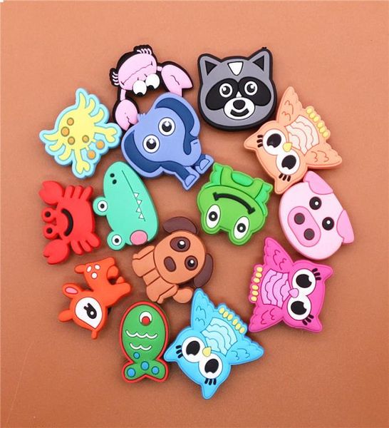 

pets series pvc shoe charms cute dogfishowl shoe accessories shoe buckle decorations kid039s xmas7019690, White;pink