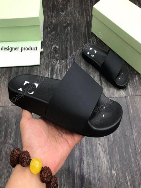 

slippers summer sandals beach slide fashion slipper casual shoes 3646 home office print stripes band leather solid color paris me5038168, Black