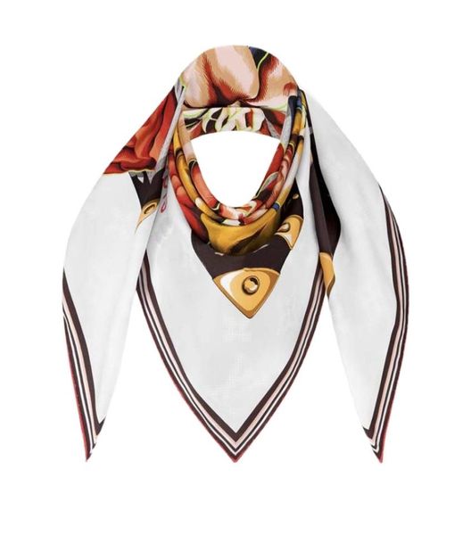 

square beach towel summer women printed embroidery scarf silk winter print foulard satin square head scarves women lux6724584, Blue;gray