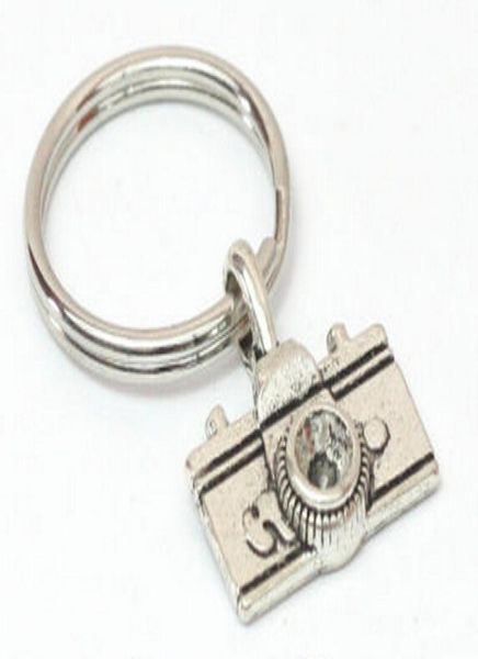 

10pcslot fashion jewelry vintage plated silver camera charm steampunk keychain diy keyring accessories holiday gifts s7568967777
