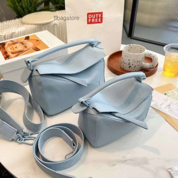 

lowe wide 2023 strap girl bag women's designer cool geometry bags shoulder puzzle summer spliced leather handbag single crossbody cwfy
