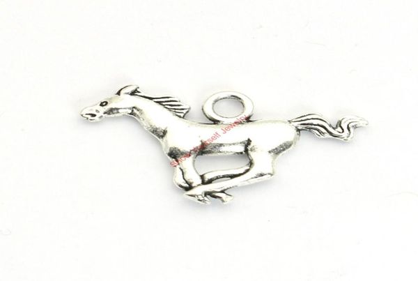 

20pcs antique silver plated horse charms pendants for bracelet jewelry making diy necklace craft 17x27mm1345638, Bronze;silver