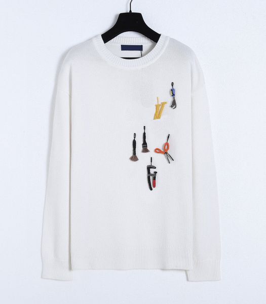 

men's plus size hoodies & sweatshirts letter knitted sweater in autumn / winter 2022acquard knitting machine e custom jnlarged detail c, Black;brown