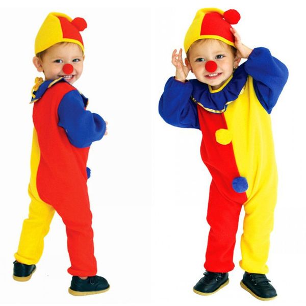 

special occasions kids child cosplay clown costumes for girls boys toddler halloween purim carnival fancy dress party naughty haunted house, Blue